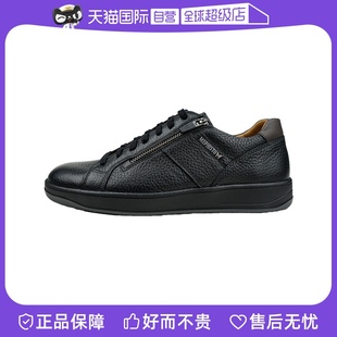 MEPHISTO 马飞仕图男休闲板鞋 自营 真皮荔枝纹厚底增高HENRIK