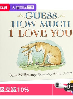 【自营】英文原版 Guess How Much I Love You 猜猜我有多爱你 廖彩杏书单 儿童英文启蒙纸板绘本 Sam McBratney