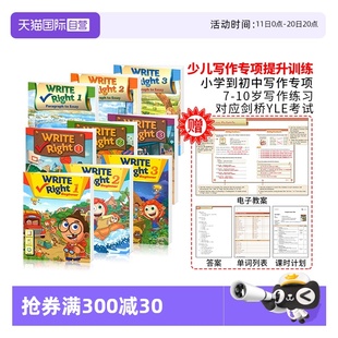 KET教材 原版 英语基础与写作剑桥少儿英语YLE 3级小学初高中英语写作专项训练 Beginner Right 进口瑞派英语写作Write 自营