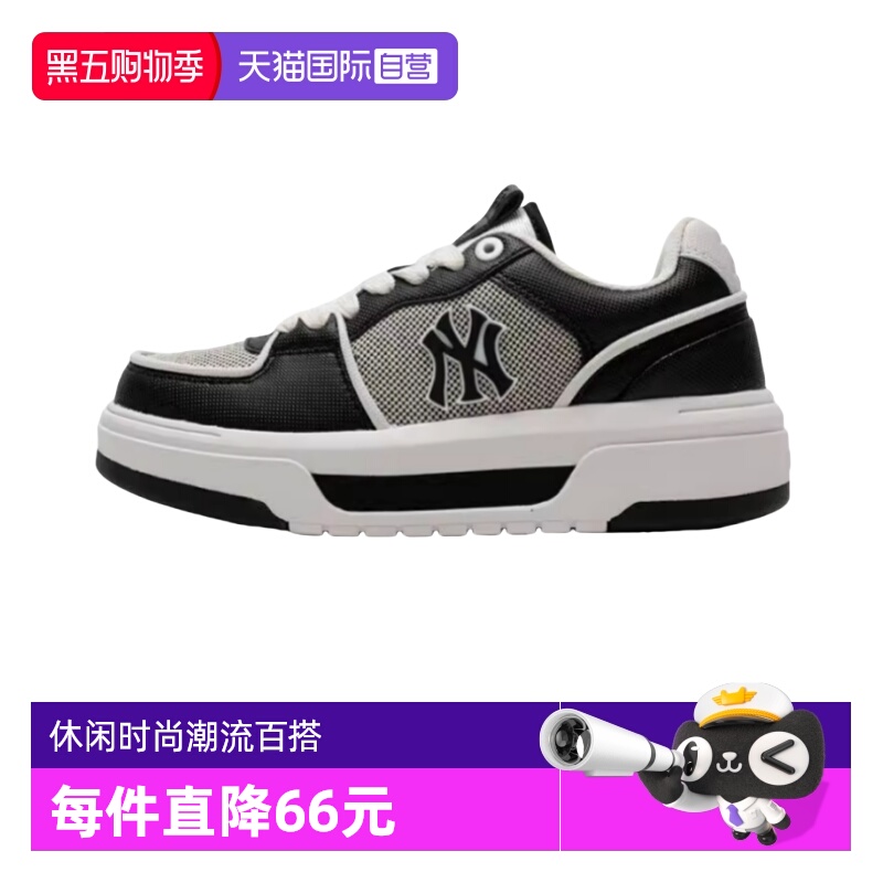 MLB男女帆布板鞋休闲运动学长鞋