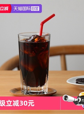 【自营】日本石冢硝子aderia无铅玻璃杯果汁杯家用水杯啤酒杯子