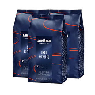 【自营】意大利LAVAZZA拉瓦萨进口espresso中度烘焙咖啡豆1kg*3袋