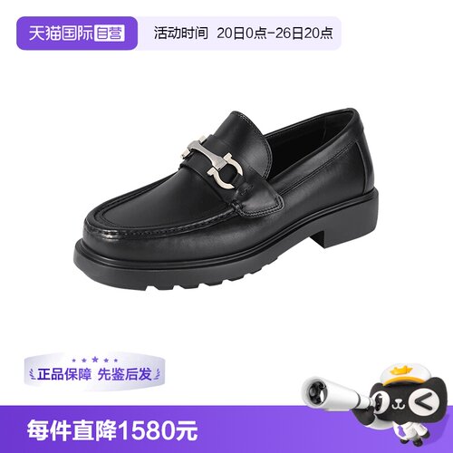 菲拉格慕厚底莫卡辛鞋乐福鞋皮鞋
