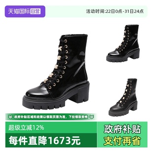 自营 PEARL SW思缇韦曼 SOHO BTE 女士厚底高跟靴子短靴马丁靴