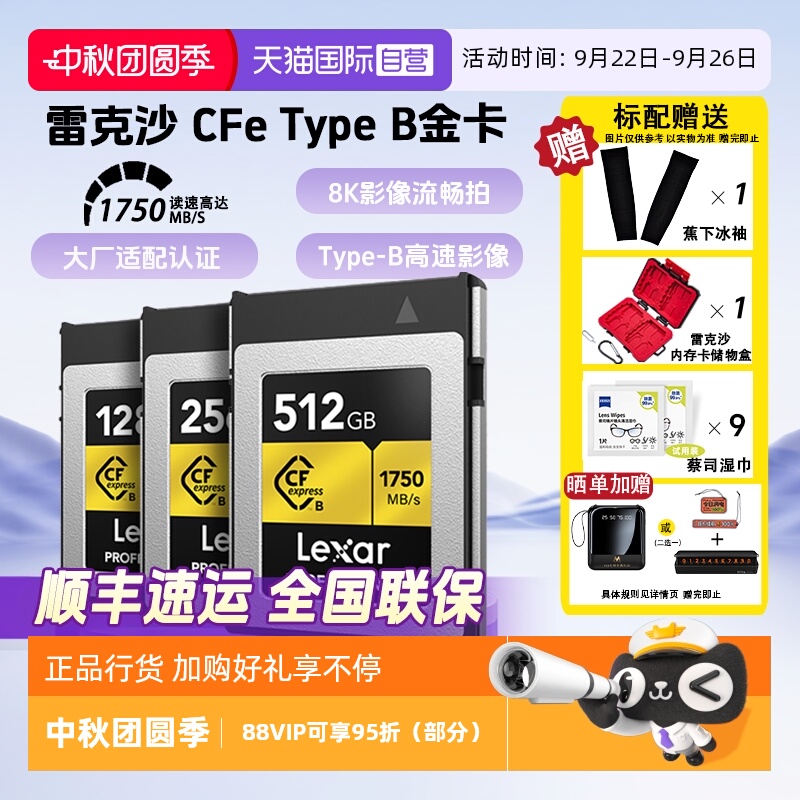 官方自营雷克沙CFTypeB存储卡