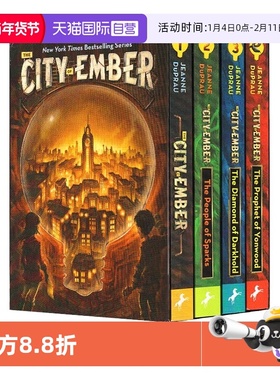 【自营】微光之城 英文原版 The City of Ember Complete Boxed Set 魔幻奇幻小说4册盒装 青少年英语课外阅读书籍