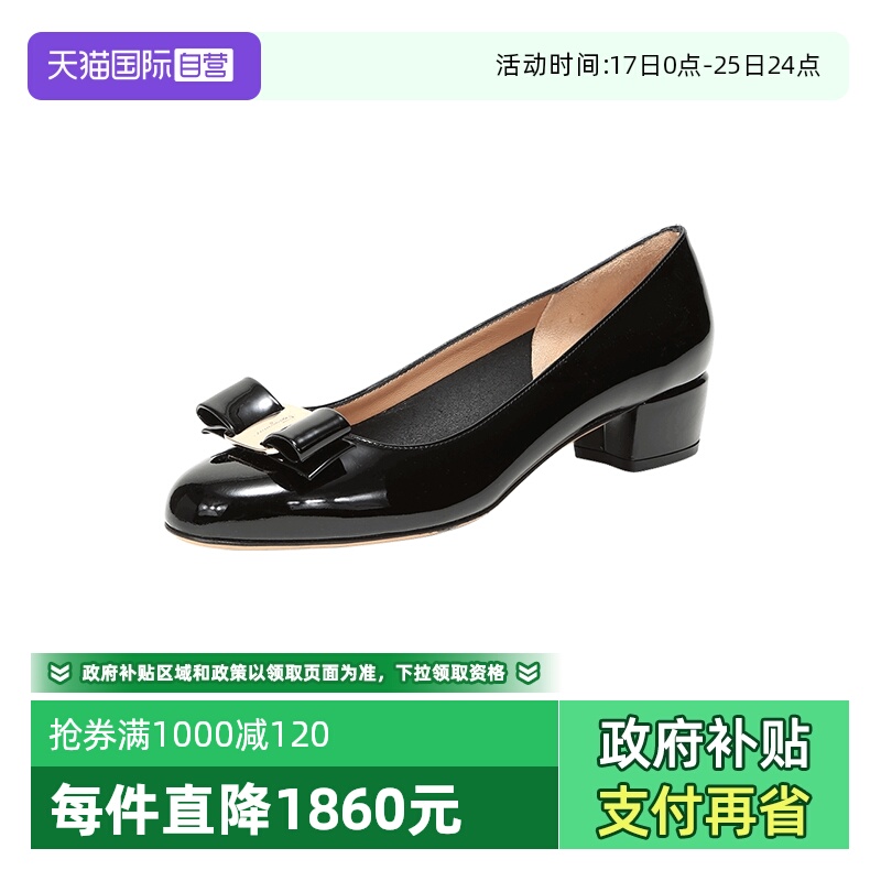 FERRAGAMO女鞋拉格蝴蝶结高跟