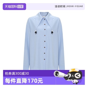 Bari×DUMPTY daily尖尖領(lǐng)長(zhǎng)袖 自營(yíng) 襯衫 網(wǎng)球穿搭通勤 Petit