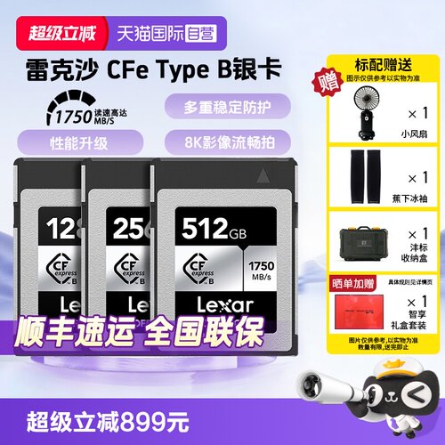 官方自营雷克沙CfeTypeB存储卡