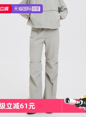 【自营】STIM 女士户外休闲抽绳设计工装长裤 春夏薄款工装裤
