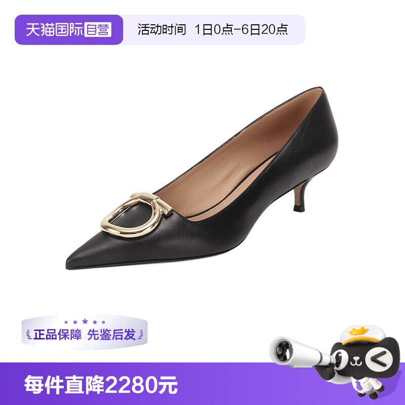 菲拉格慕女士高跟鞋皮鞋