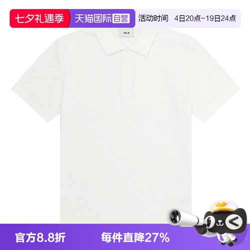 【自营】MLB短袖POLO衫新款男女装休闲服潮流翻领半袖运动服