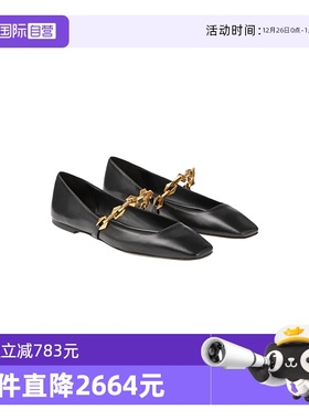 【自营】Jimmy Choo秋冬DIAMOND TILDA FLAT女士方头玛丽珍单鞋