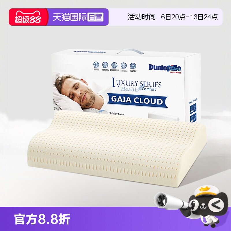 邓禄普荷兰进口护颈乳胶枕特菈蕾图片