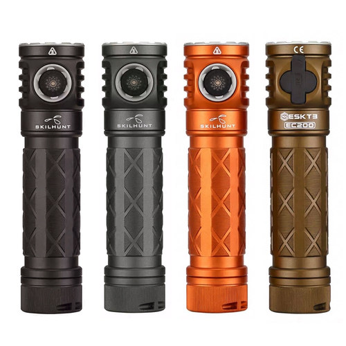 思凯特EC200S RED红光+白光双光源Type-C充电18650手电筒SKILHUNT
