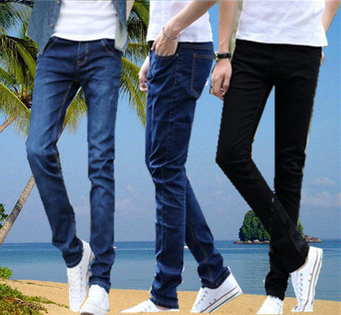 spring and autumn Elastic force Men's trousers leisure time Jeans young man Cheap Solid trousers Self cultivation Korean Edition Niuzikuin the Men's clothing, Casual pants  category - from Buy2taobao.com to provide professional Taobao agent buy service