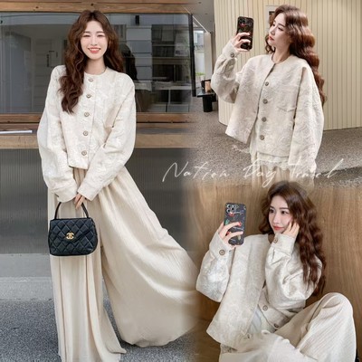 女装/女士精品短外套小香风修身型聚酯纤维其他/other棉混纺布棉