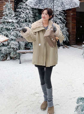 25冬季新款中长款仿羊卷毛派克服2C215-P265-K335