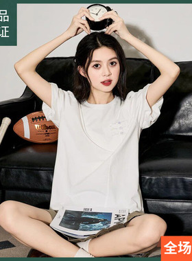 唐狮2026新款国风盘扣新中式圆领纯棉短袖T恤女夏别致漂亮上衣sz