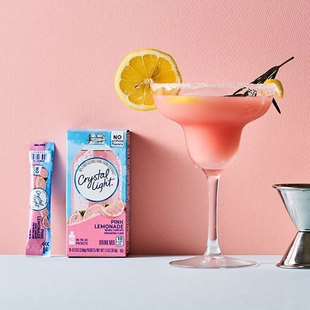 美国进口Crystal Light多口味果汁浓缩速溶冲饮料粉珍粉柠檬10条