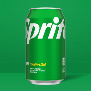 美国进口北美限定Sprite雪碧柠檬味碳酸饮料355ml汽水饮料