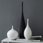 北欧陶瓷花瓶摆件家居客厅干花插花电视柜装 饰品现代创意餐桌花瓶
