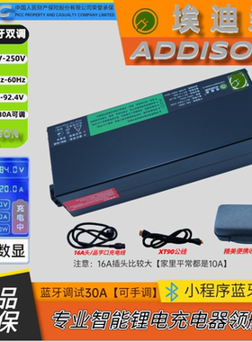 正品埃迪森锂电池铝壳专用充电器1-30A电流可调三元锂磷酸铁锂等