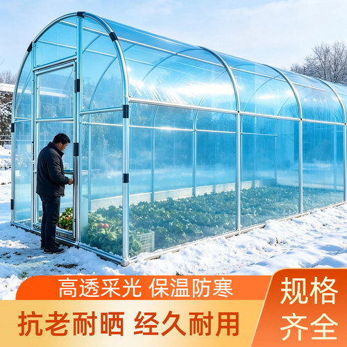 暖棚阳光房农业花卉种植院子盆景养殖大棚农村简易小型阳光房