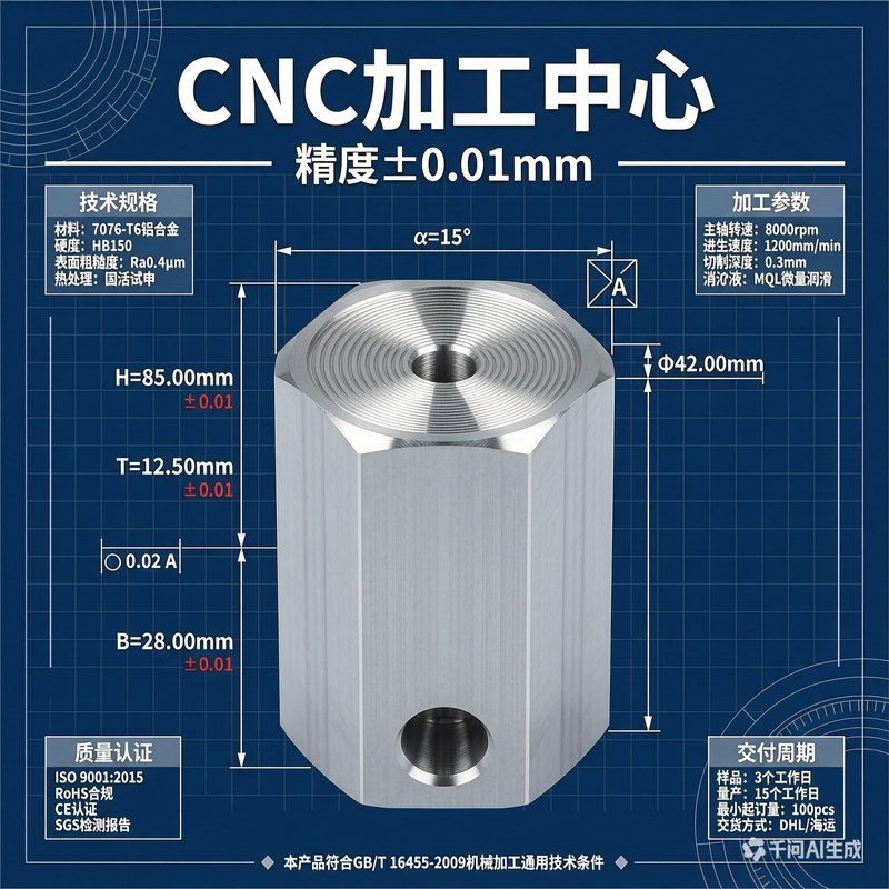 精密零件加工定制自动化配件CN金属加工件/五金加工