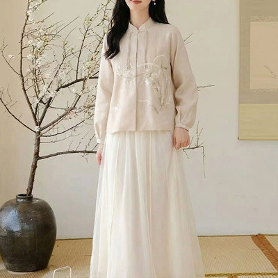 新中式国风高级感套装2025年新款