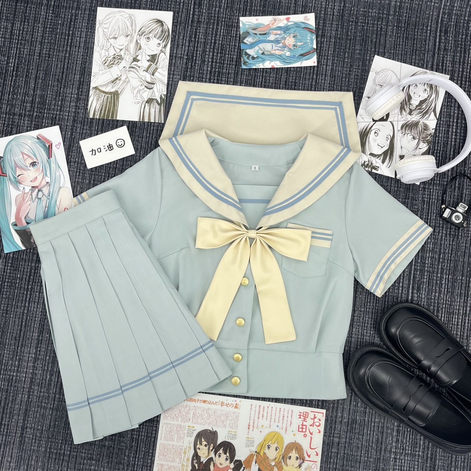 樱奈家原创清新风水手服时夏