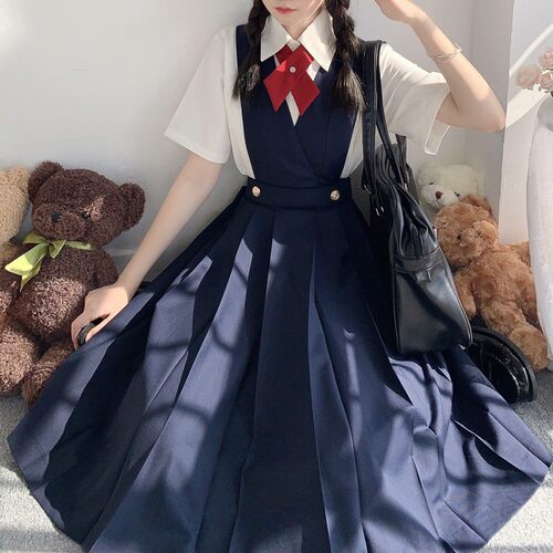 樱奈家原创JK制服护奶裙套装