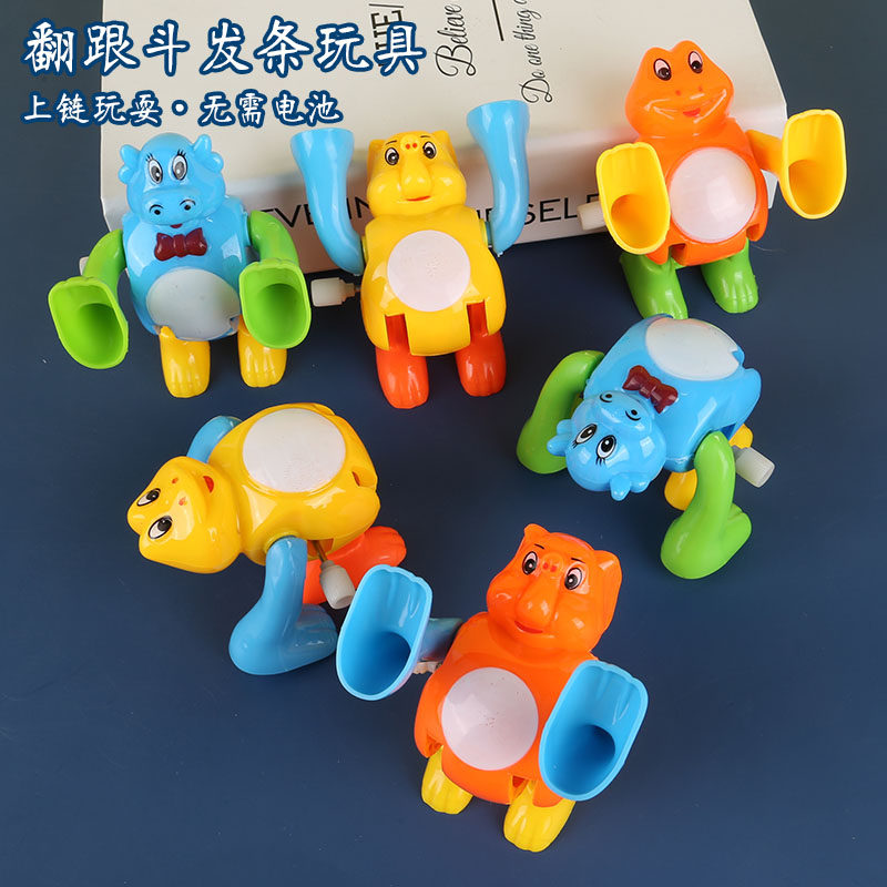 创意翻跟头动物小熊青蛙上链上弦儿童发条玩具男女孩益智玩具礼物,玩具/童车/益智/积木/模型,发条玩具,淘宝优惠券,粉丝福利购,淘宝优惠卷