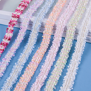 2米 小香风金银丝花边流苏织带1.5CM手工diy包包发夹配饰服装辅料