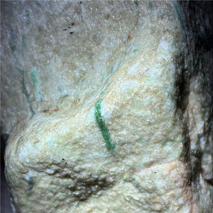 翡翠原石玉石毛料木那敞口翻砂细腻多处色带表现内化料阳色手镯料