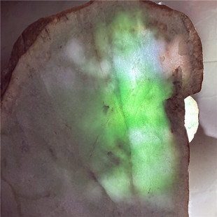 翡翠原石玉石毛料木那敞口明料有手镯种水爆开紫罗兰飘花表现三彩