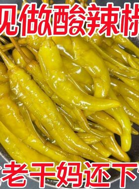 酸辣椒湖南特产农家自制腌辣椒泡椒腌制泡辣椒下饭菜开味咸菜酸菜