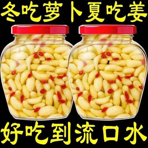 枸杞姜芽】山东特产嫩姜芽酸甜糖醋味新鲜泡嫩姜开酒菜特级姜片