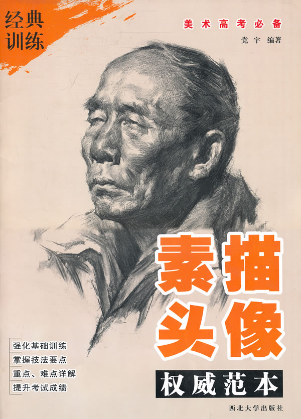 正版包邮 素描头像范本-美术高考 党宇 书店 素描,速写技法书籍 畅想