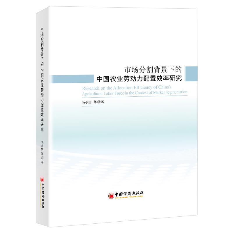 正版市场分割背景下的中国农业劳动力配置效率研究马小勇等书店经济书籍 畅想畅销书