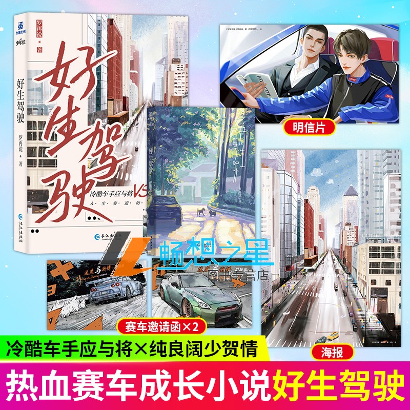 赠海报+邀请函+明信片】正版包邮 好生驾驶 罗再说 著 热血赛车成长小说书籍冷酷车手应与将x纯良阔少贺情现代都市小说书籍