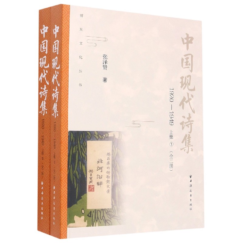 正版包邮 中国现代诗集(1920-1949上集共2册)/浦东文化丛书 张泽贤 现代诗歌文学 上海远东出版社书籍