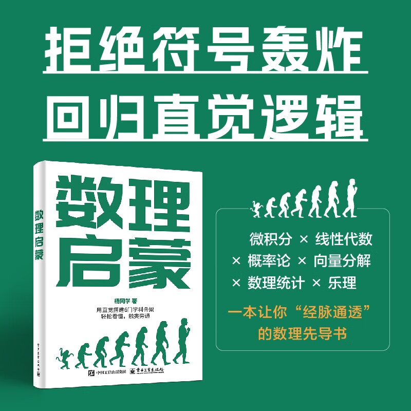 官方正版 数理启蒙杨同学 著 初高中学生数学知识课外学习书籍 高等数学线性代数概率论向量分解教程书籍 电子工业 出版社