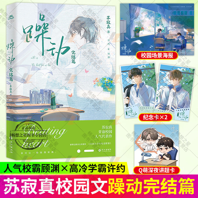 躁动完结篇 苏寂真著+番外 小说实体书代青春校园文学原耽畅销书正版宏泰