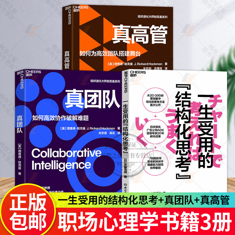 真高管+真团队+一生受用的结构化思考 3册  如何高效协作破解难题 提升团队有效性的6个条件如何为高效团队搭建舞台 湛庐文化