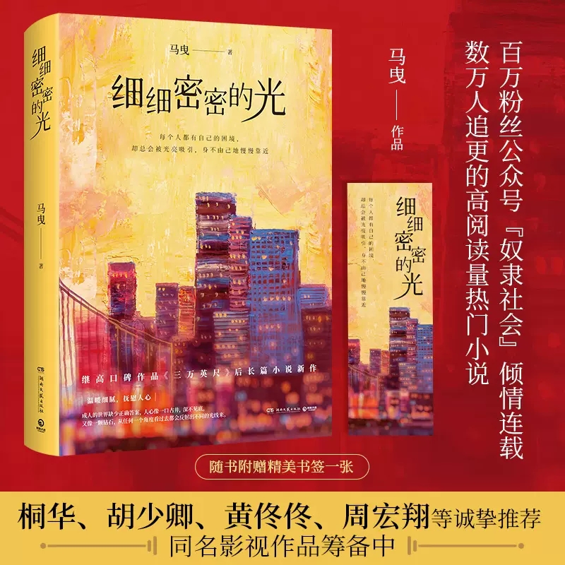 细细密密的光 马曳 桐华 胡少卿 黄佟佟 周宏翔等诚挚 同名影视作品筹备中 长篇情感青春文学爱情小说 博集图书正版包邮