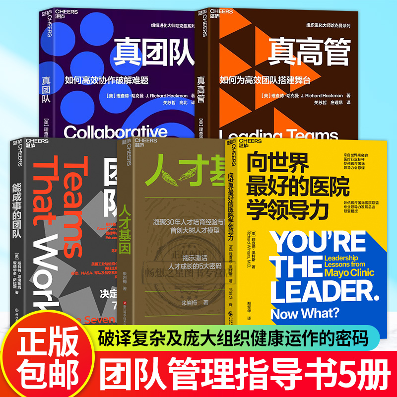 【湛庐图书】 向世界最好的医院学领导力+能成事的团队+人才基因+真团队+真高管 都在用的高效协作术 决定团队效能的7大驱动因素