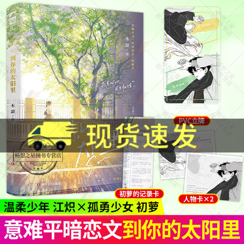 特签+立牌】到你的太阳里 木甜 青春文学青梅竹马校园初恋暗恋be意难平言情小说实体图书籍正版大鱼祝春天过秋天侧耳小说同作者