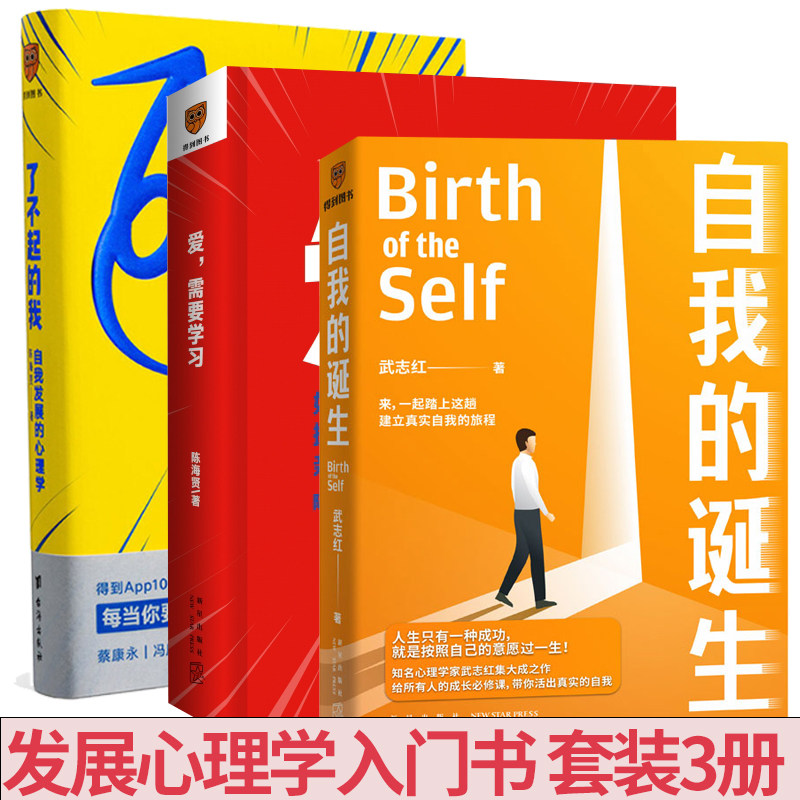 正版 了不起的我 自我发展的心理学+爱 需要学习+自我的诞生3册 发展心理学入门书籍 发现那些让你痛苦的问题的根源 社会心理 书