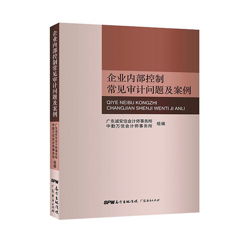 正版企业内部控制常见审计问题及案例广东诚安信会计师事务所书店管理书籍 畅想畅销书